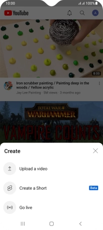 Press Upload a video. Press Upload a video.