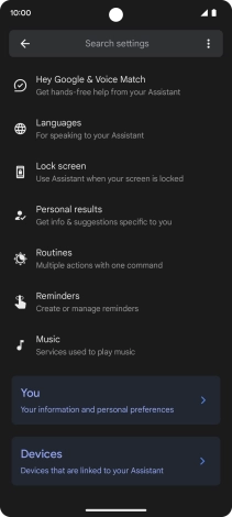 Press Hey Google & Voice Match.