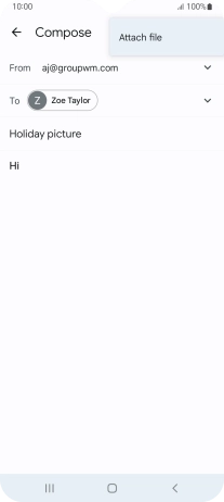 Press Attach file and go to the required folder.