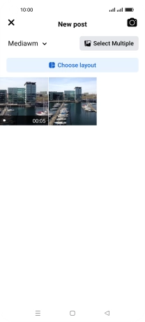 Press the required picture or video clip.