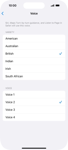 Press the required accent.