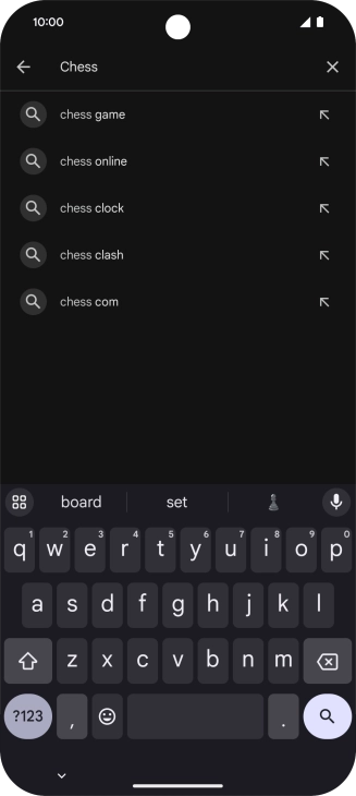 Key in the name or subject of the required app and press the search icon. Key in the name or subject of the required app and press the search icon.