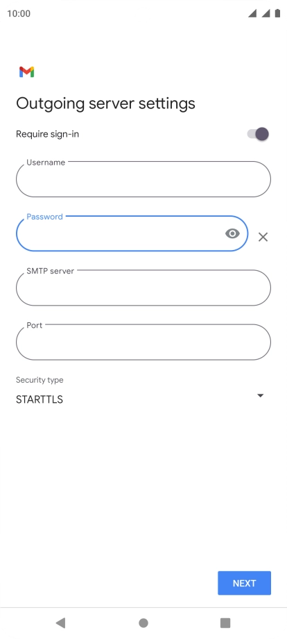 Press the field below 