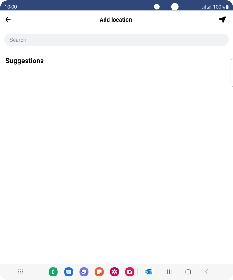 Press the search field and key in the required search word.