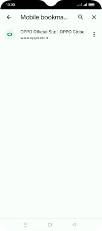 Press the required bookmark.