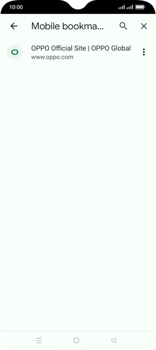 Press the required bookmark.