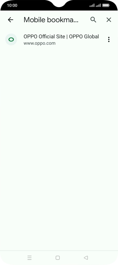 Press the required bookmark.