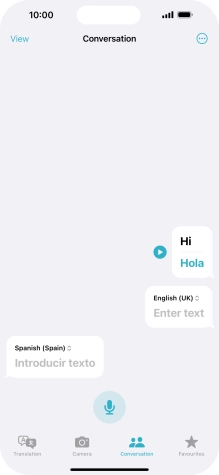 Press the menu icon.
