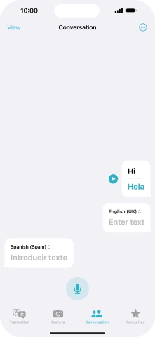 Press the menu icon.
