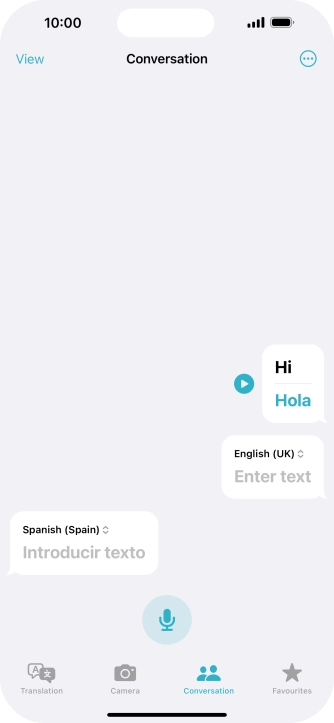 Press the menu icon.