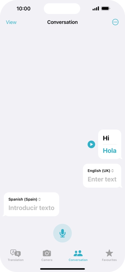 Press the menu icon.