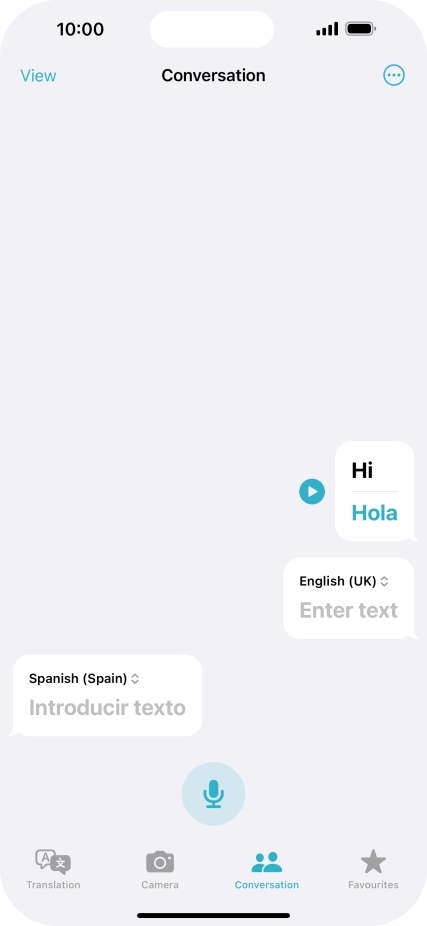 Press the menu icon.