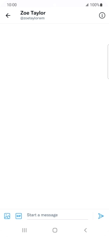 Press the text input field. Press the text input field.
