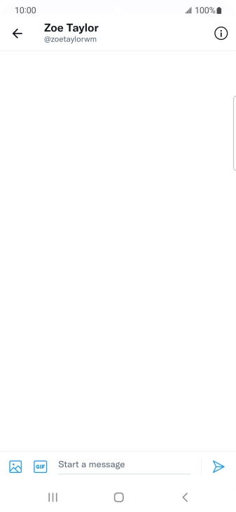 Press the text input field. Press the text input field.