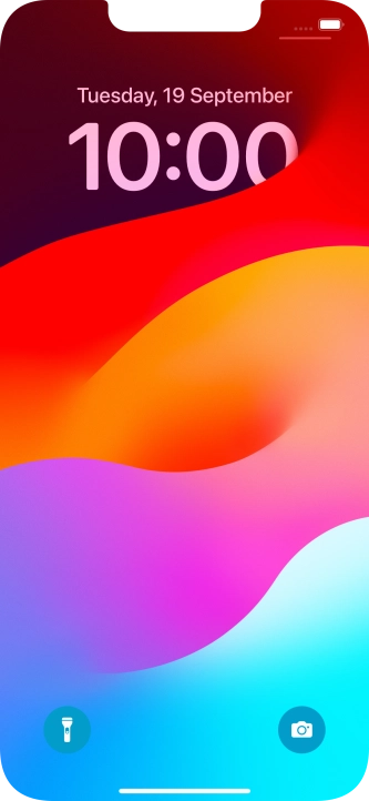 Slide your finger upwards starting from the bottom of the screen.