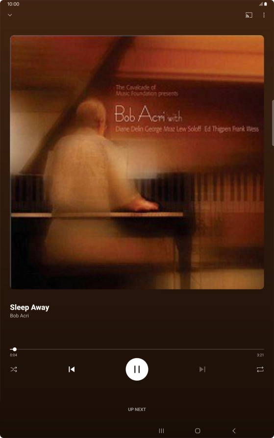 Press arrow right to go to the next audio file.