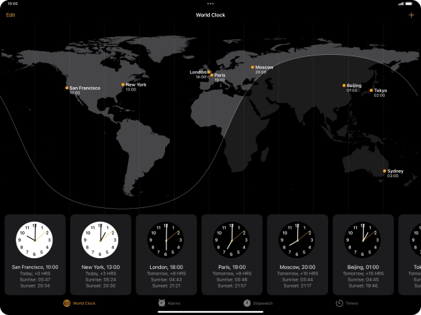 Slide your finger downwards starting from the top right side of the screen.