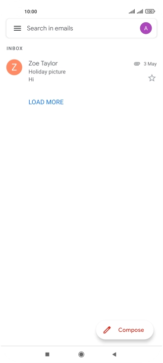 Press the profile icon.