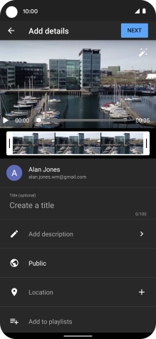 Press the field below 