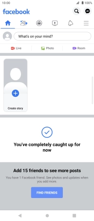 Press the text input field. Press the text input field.
