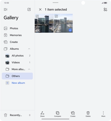Press the select all icon.