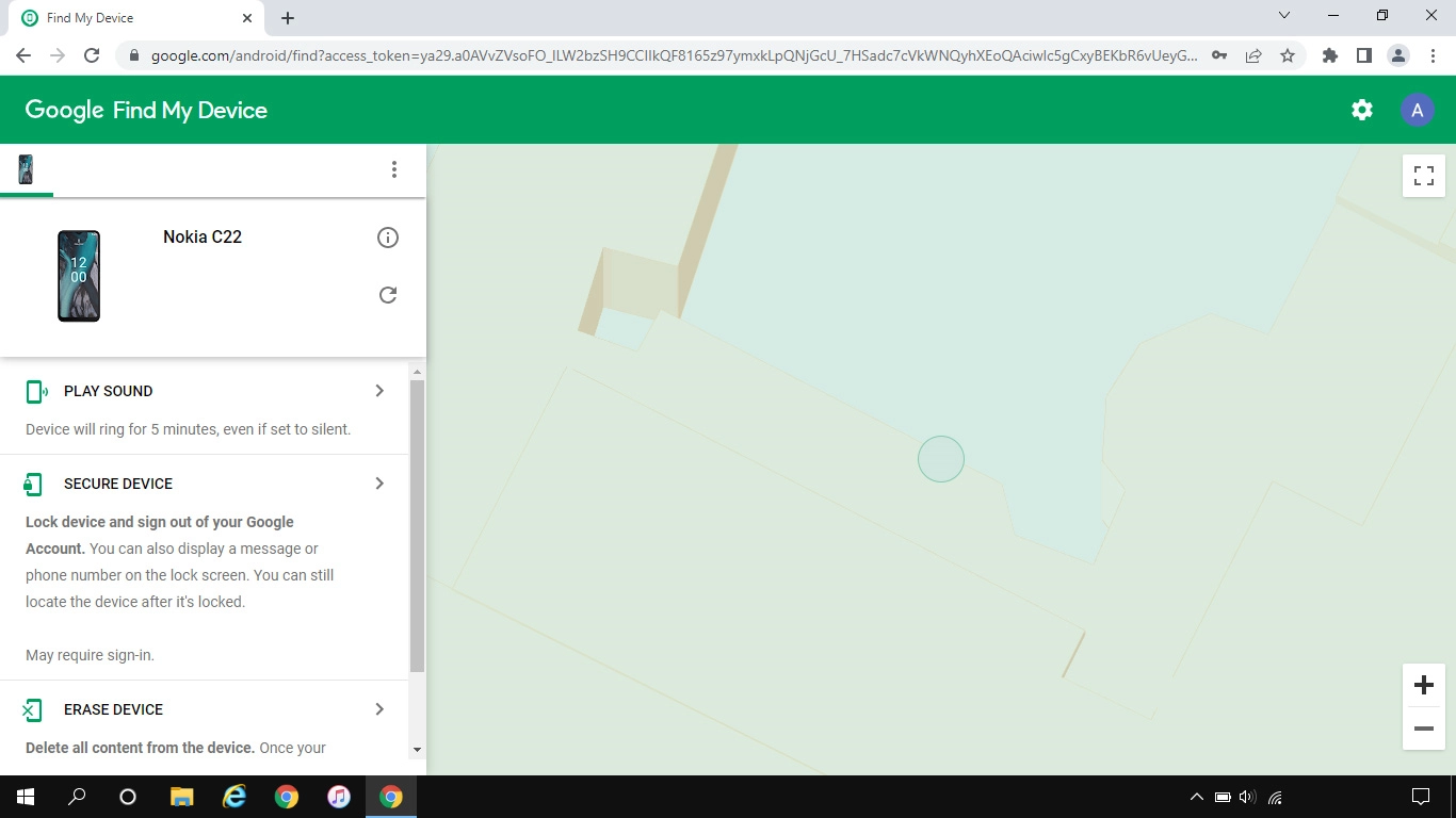 Click the required device.