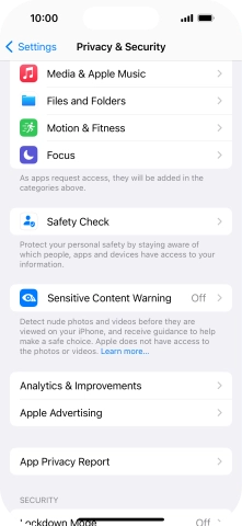 Press App Privacy Report. Press App Privacy Report.
