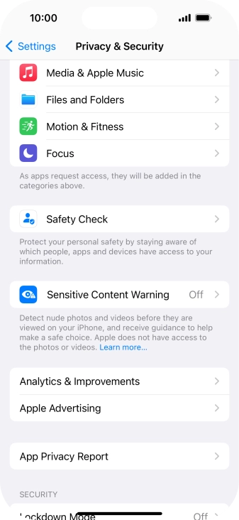 Press App Privacy Report. Press App Privacy Report.