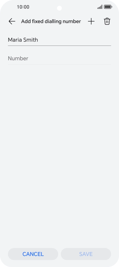 Press Number and key in the required phone number. Press Number and key in the required phone number.