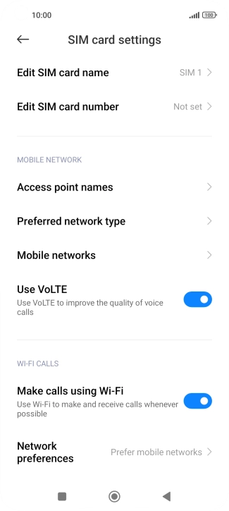 Press Access point names. Press Access point names.