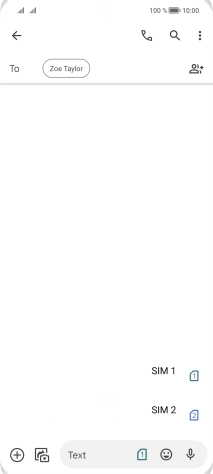 Press the required SIM. Press the required SIM.