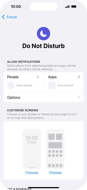 Press People and follow the instructions on the screen to select which contacts you would like to receive calls and notifications from when Do Not Disturb is turned on. Press People and follow the instructions on the screen to select which contacts you would like to receive calls and notifications from when Do Not Disturb is turned on.