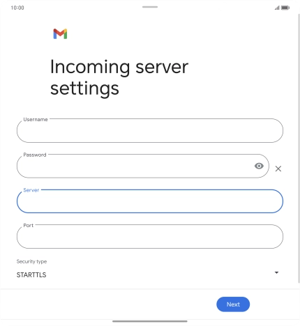 Press the field below 