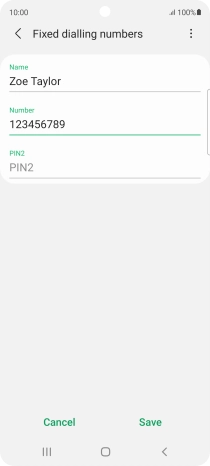 Press the field below 