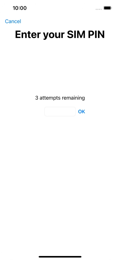If your SIM is locked, key in your PIN and press OK.