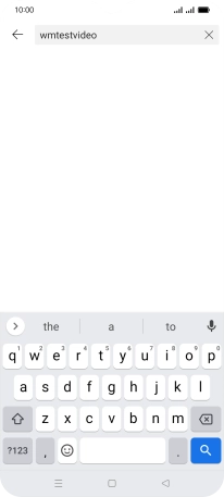 Key in the required search word and press the search icon.