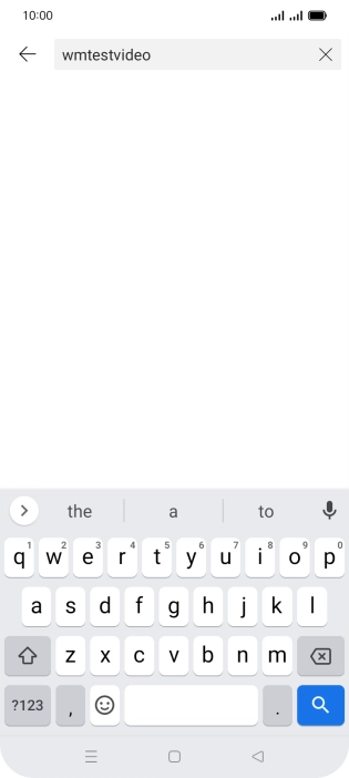 Key in the required search word and press the search icon.