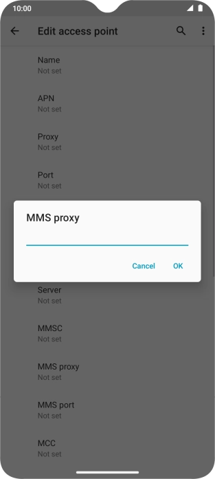 Key in 212.183.137.012 and press OK.