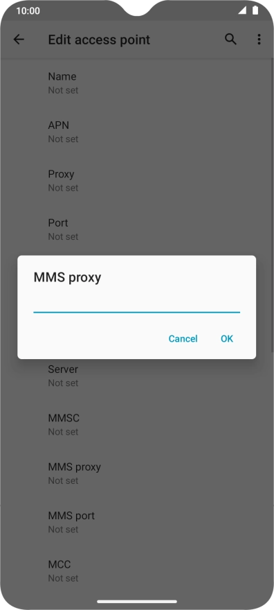 Key in 212.183.137.012 and press OK.