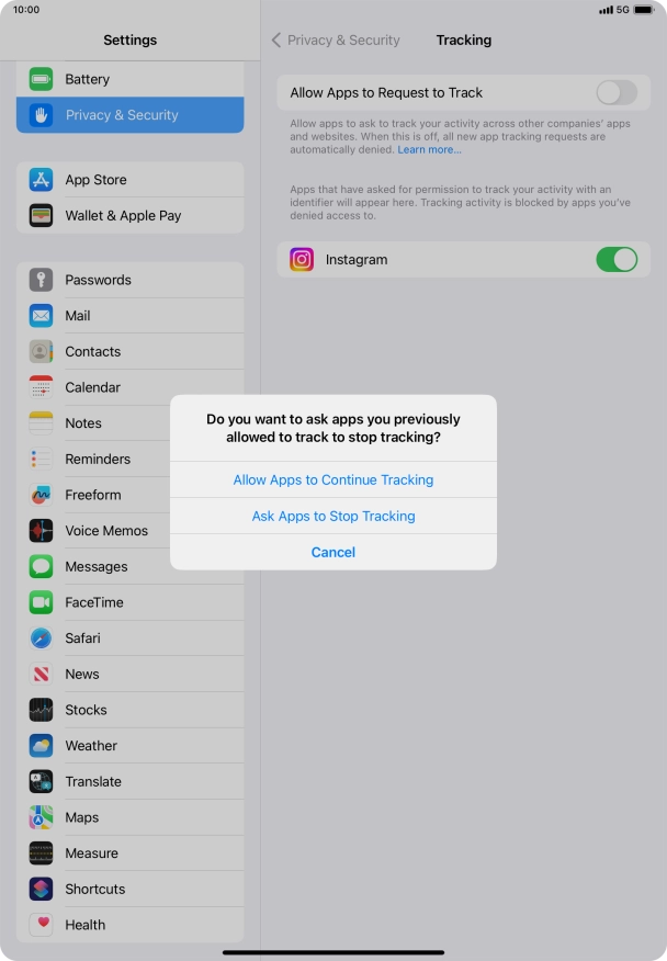 If you turn off the function, press the required setting.