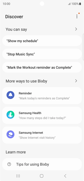 Press You can say for more examples.