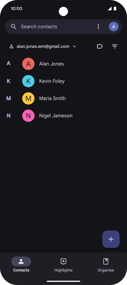 Slide your finger upwards starting from the bottom of the screen to return to the home screen.