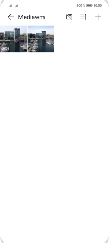 Press the required picture or video clip.