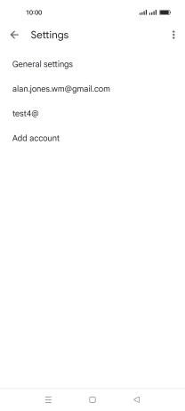 Press the required account.