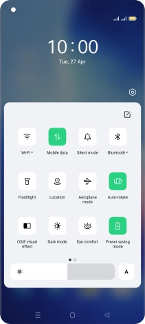 Press the Home key to return to the home screen.