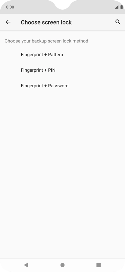 Press the required phone lock code and follow the instructions on the screen to create an additional phone lock code.