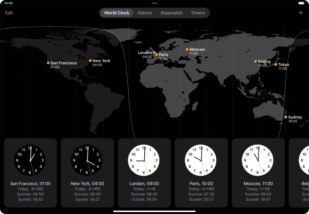 Slide your finger downwards starting from the top right side of the screen.