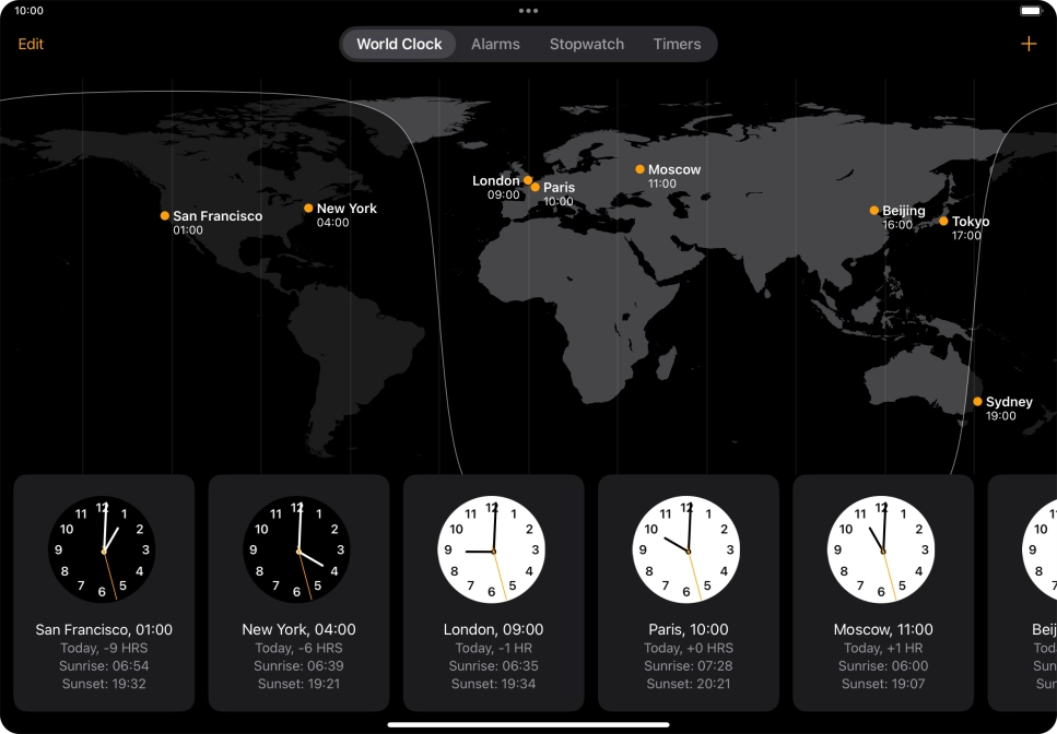 Slide your finger downwards starting from the top right side of the screen.