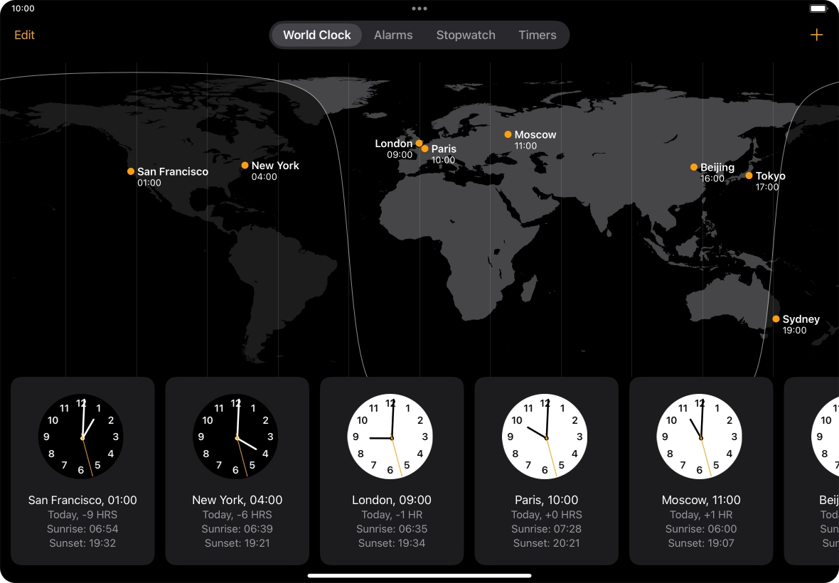 Slide your finger downwards starting from the top right side of the screen.