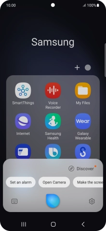 Say, in your own words, what you would like your phone to do, e.g.: CAMERA, CALL [contact], SEARCH THE WEB FOR [information].